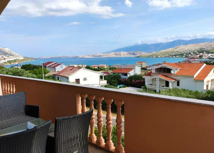 Crljenko With Sea View Pag Town